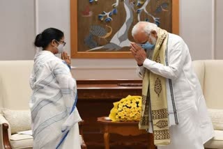 Mamata Banerjee meet Prime Minister Narendra Modi at Delhi for courtesy visit
