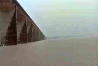 Chambal river above danger mark,  Kalisindh Dam