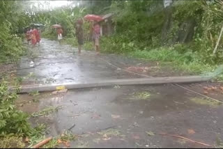 Locally made Tornado Hits Sahapur of Hingalganj in North 24 Pargana