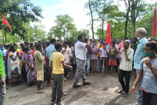 tea worker protest