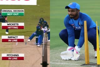 Sanju Samson  ഇന്ത്യ- ശ്രീലങ്ക  DRS call  സഞ്ജു സാംസണ്‍  ഡിആര്‍എസ്  india vs sri lanka  Dasun Shanaka