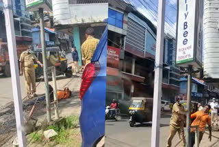 youth brutally manhandled by homeguard in nilambur  youth brutally manhandled by homeguard  assault  നിലമ്പൂരിൽ യുവാവിന് ഹോം ഗാർഡിന്‍റെ ക്രൂര മർദ്ദനം  ഹോം ഗാർഡിന്‍റെ ക്രൂര മർദ്ദനം  മലപ്പുറം