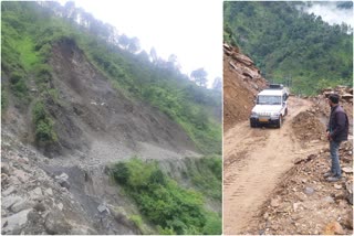 Blockd roads condition in uttarakhan