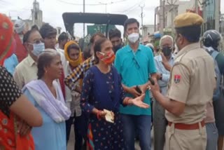 people blocked Jaipur road, Alwar news