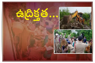 Demolition of illegal structures in Guntur leading to tensionc