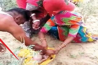 Newborn girl found buried