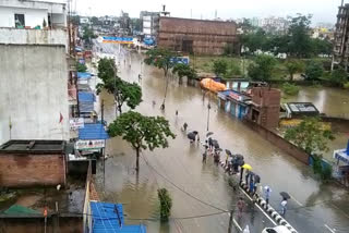 Waterlogging on Harmu Argora road