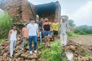 बानसूर में भारी बारिश, heavy rain in bansur