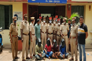 five arrest in attack in yanam east godavari district