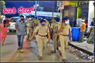 Bangalore City Police raid 63 rowdy sheeters house