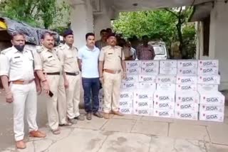 Excise Department seized Goa English liquor worth Rs 8 lakh