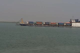 cargo ship sent to russia from sahibganj