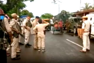 Assam govt deployed two lady officer to maintain law and order along the state border