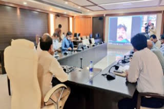 Madhya Pradesh CM during meeting