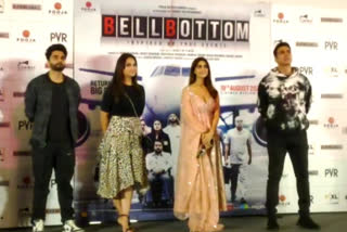 Akshay Kumar arrives in Delhi to launch trailer of Bell Bottom