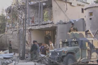 Aftermath of attack on Afghan defense minister's house