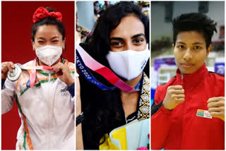 tokyo olympic : mirabai chanu, p v sindhu and lovlina borgohain indian women players won medal in tokyo olympic