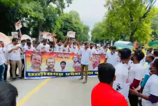 Slogans of TS Singhdeo in Delhi