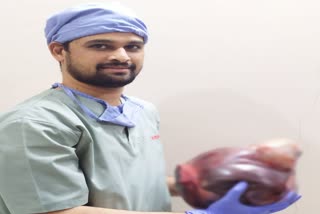 seven kg lump of meat was removed