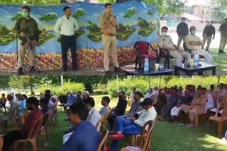 police public darbar held at sumbul sonawari in bandipura