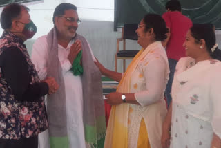 trinamool congress mps visited kisan sansad at jantar mantar today