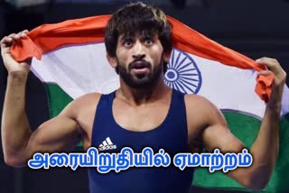 பஜ்ரங் புனியா, bajrang punia, மல்யுத்த வீரர் பஜ்ரங் புனியா,  வெண்கலப் போட்டியில் பஜ்ரங் புனியா, bronze match for bajrang punia, bajrang punia olympic match, bajrang punia lost