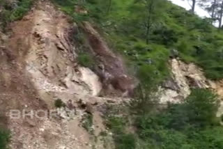 Landslide hits Uttarakhand's Narayanbagar-Parkal road