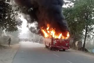 जोधपुर में हादसा, बस ने कुचला, बालक की मौत, भोपालगढ़ वाया खेड़ापा रोड,  बस में आग, जोधपुर समाचार, accident in jodhpur,  the bus crushed,  child death,  Bhopalgarh Via Khedapa Road