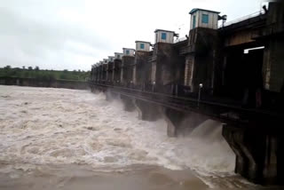 7 gates opened of Sanjay Sagar Dam