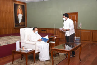 tdp leader harish mathur meet vice president venkayya naidu