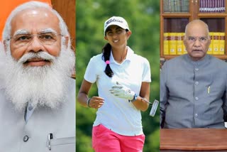 Aditi Ashok  Narendra Modi  Ramnath Kovind  Aditi Ashok Olympics  അതിഥി അശോക്  നരേന്ദ്രമോദി  രാംനാഥ് കോവിന്ദ്  Narendra Modi Aditi Ashok  Aditi Ashok Modi  Aditi Ashok golf  ടോക്കിയോ 2020 വാർത്തകൾ  ഒളിമ്പിക്സ് വാർത്തകൾ  ടോക്കിയോ ഒളിമ്പിക്സ് 2020  ടോക്കിയോ ഒളിമ്പിക്സ് ലേറ്റസ്റ്റ് അപ്ഡേറ്റ്  ടോക്കിയോ ഒളിമ്പിക്സ്  അതിഥി അശോക് മോദി