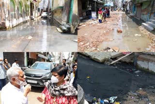 people facing problems in wazirabad delhi waterlogging