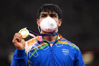 Anurag Thakur  neeraj chopra  നീരജ് ചോപ്ര  ടോക്കിയോ ഒളിമ്പിക്സ് സ്വര്‍ണം  ഒളിമ്പിക്സ് സ്വര്‍ണം  കേന്ദ്ര കായിക മന്ത്രി  tokyo olympics 2020  tokyo olympics