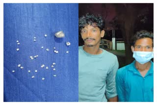 two arrested with diamonds