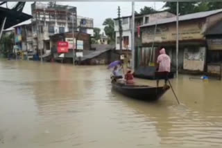 Ghatal Flood Situation are deteriorate due to Over Night Rain