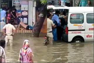 sonipat rain electric poles current student death