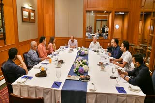 CM Basavaraja Bommai with Wipro President Azim Prem G