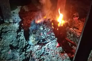 Burn Dead Body found in Kadaba