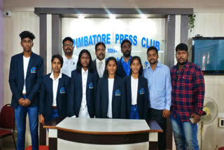 mini foot ball world cup  six tamilnadu students selected in mini foot ball world cup  foot ball world cup  world cup  foot ball  coimbatore news  coimbatore latest news  கோயம்புத்தூர் செய்திகள்  மினி கால்பந்து உலக கோப்பை  உலக கோப்பை  கால்பந்து உலக கோப்பை  மினி கால்பந்து உலக கோப்பைக்கு தமிழ்நாட்டை சேர்ந்த 6 பேர் தேர்வு  விளையாட்டு செய்திகள்  sports news  coimbatore press club