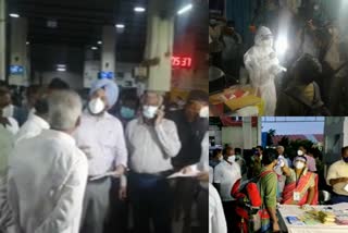 Health minister Ma Subramanian  Health minister Ma Subramanian inspected Kerala passengers at Chennai Central station Slug  Health minister inspected Kerala passengers at Chennai Central station  തമിഴ്‌നാട്ടിൽ മന്ത്രിമാർ നേരിട്ടെത്തി പരിശോധന  കേരളത്തിൽ നിന്നെത്തുന്നവർക്ക് തമിഴ്‌നാട്ടിൽ കർശന നിയന്ത്രണം  കൊവിഡ് നെഗറ്റീവ് സർട്ടിഫിക്കറ്റ് നിർബന്ധമാക്കി തമിഴ്‌നാട്