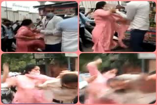 Woman beat up civil defense personnel