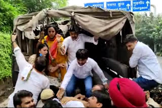 Congress protest outside Twitter India office