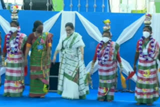 Mamata Banerjee performs dance marking World Tribal Day