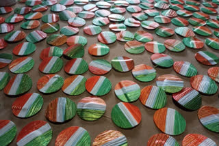 Eco-friendly tricolour badges