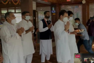 Rahul Gandhi visits Kheer Bhawani temple J&K's Ganderbal