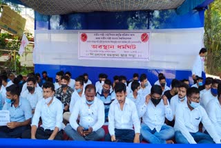 all-assam-students-union-protests-in-sivasagar
