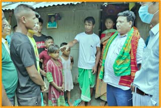 BTR Chief Promod boro visit villages