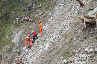 Rescue work resumed at landslide site in Himachal Pradesh's Kinnaur