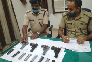 Four arms smugglers arrested in Lakhisarai