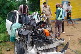 5 died in road accident in basti